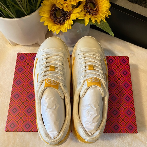 TORY BURCH CANVAS COURT SNEAKERS - Picture 8 of 9
